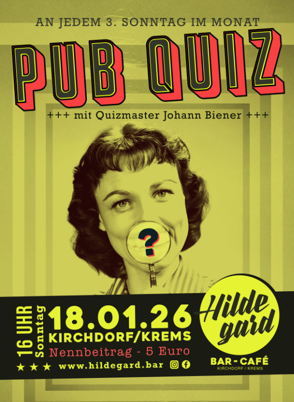 PUB QUIZ  +++ mit Quizmaster Johann Biener +++
