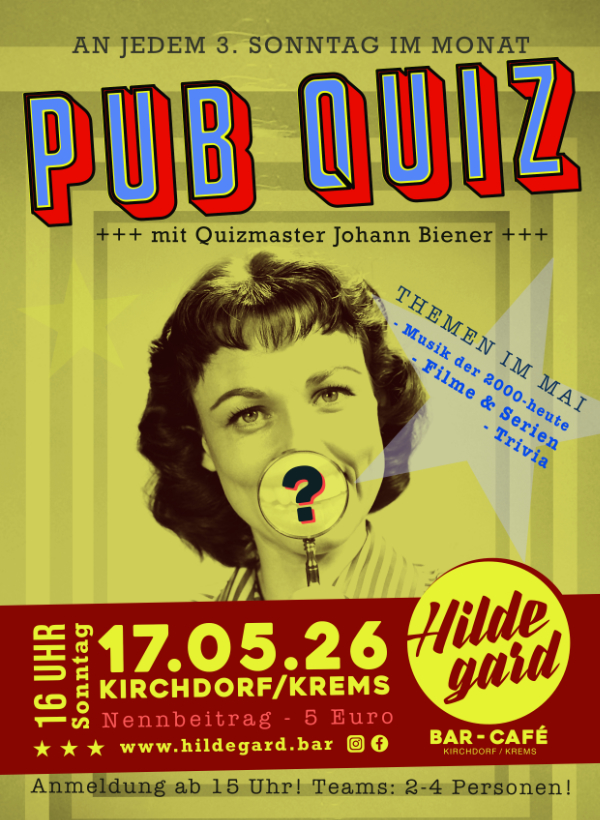 PUB QUIZ +++ Mit Quizmaster Johann Biener +++